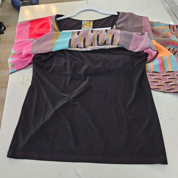 Volt Design Tunic Top Size Large Art To Wear, Dopamine Maximalism Artsy Colorful - Picture 7 of 12